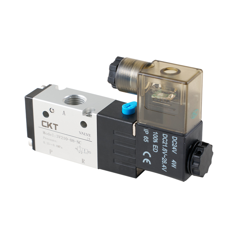 3-cestný solenoidový ventil řady 3V pilotně ovládaný