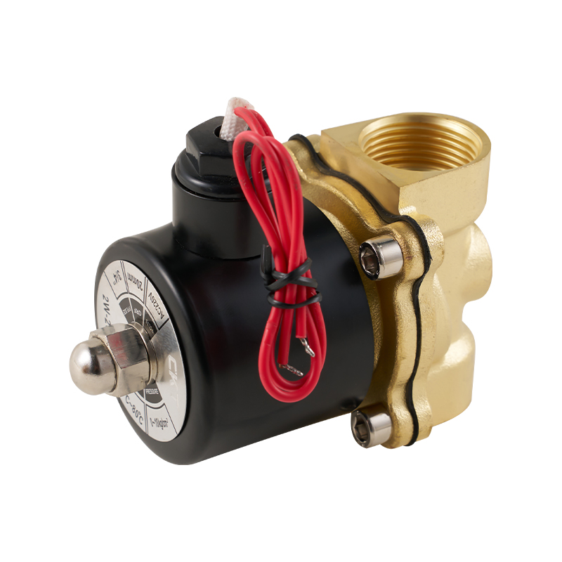 2W Series 2-polohový dvoucestný měděný elektromagnetický ventil