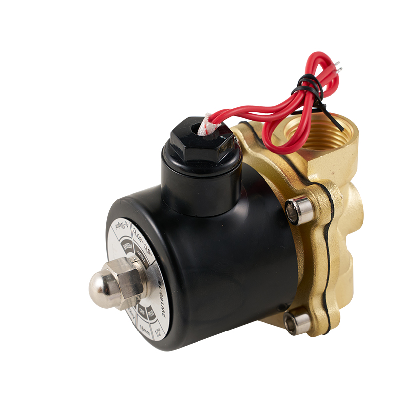 2W Series 2-polohový dvoucestný měděný elektromagnetický ventil