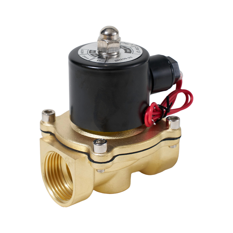 2W Series 2-polohový dvoucestný měděný elektromagnetický ventil